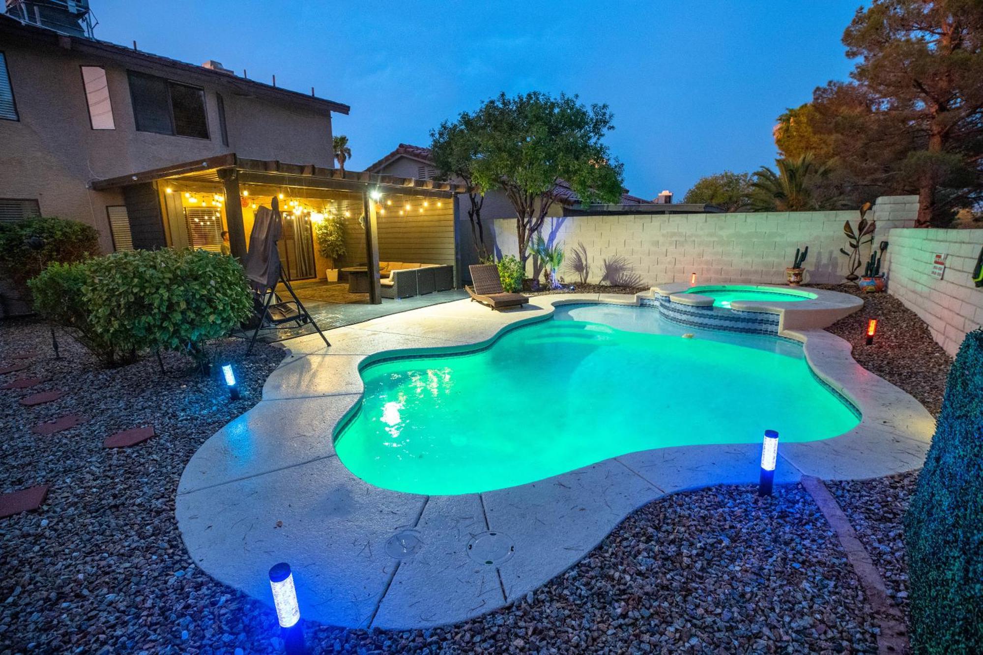 1800 Sqft House W/Heated Pool Spa 13Min From Strip Villa Las Vegas Kültér fotó