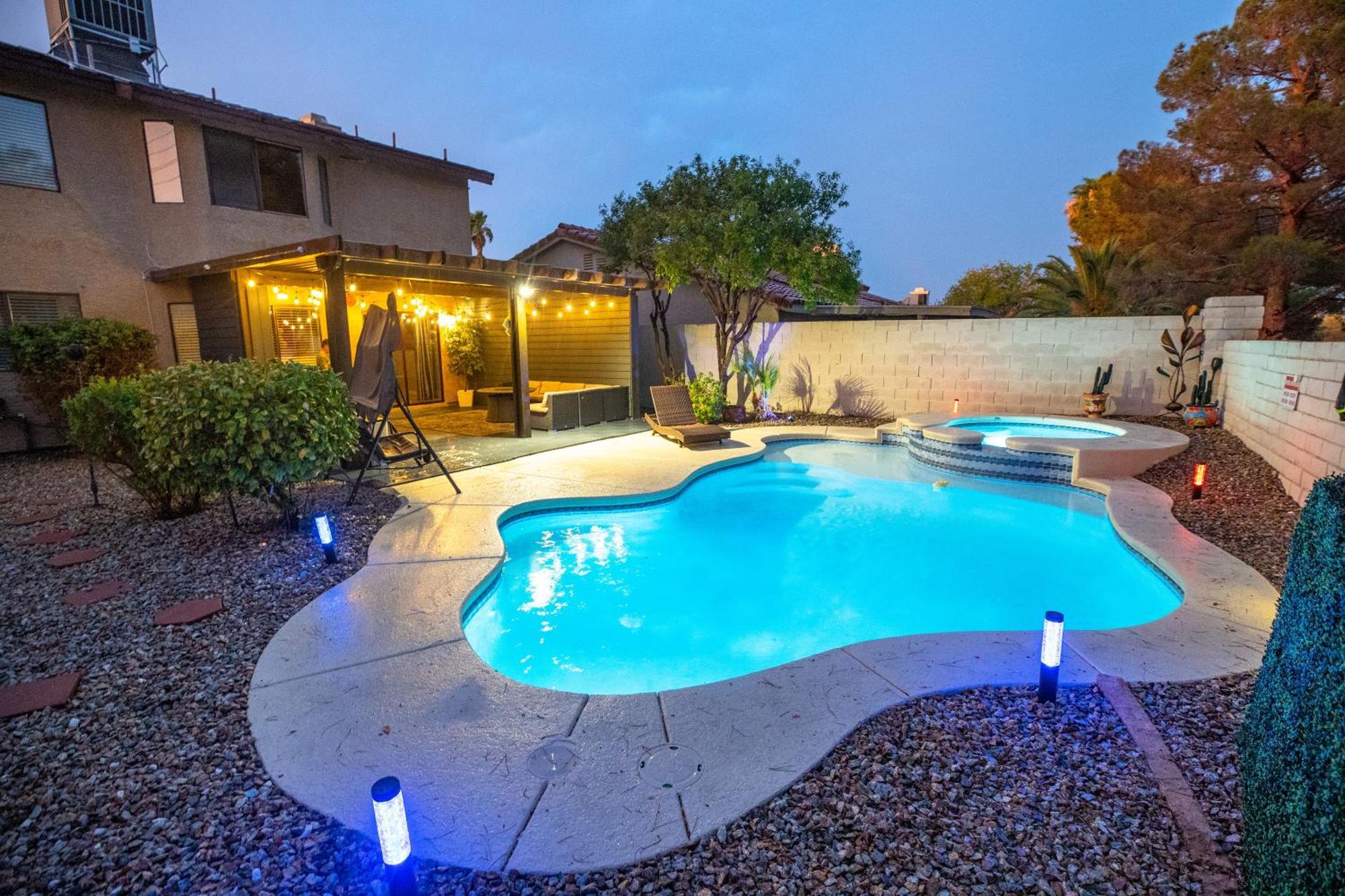 1800 Sqft House W/Heated Pool Spa 13Min From Strip Villa Las Vegas Kültér fotó